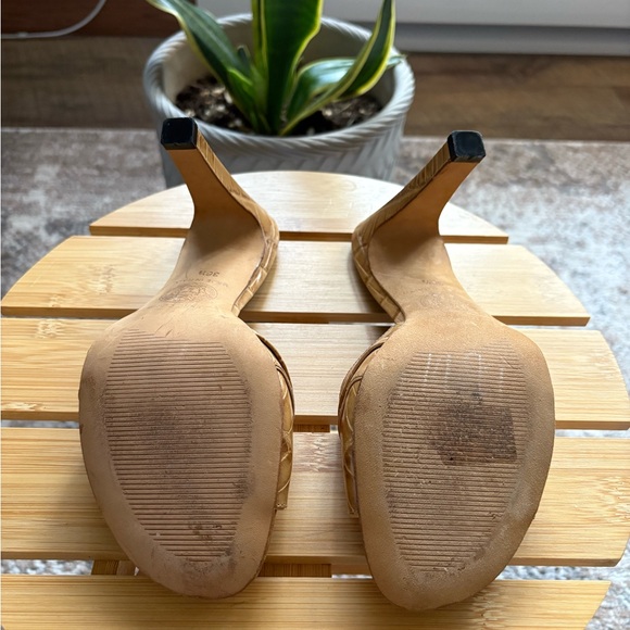 Versace Brown Croc-Embossed Mules with Gold Detail - Picture 7 of 12